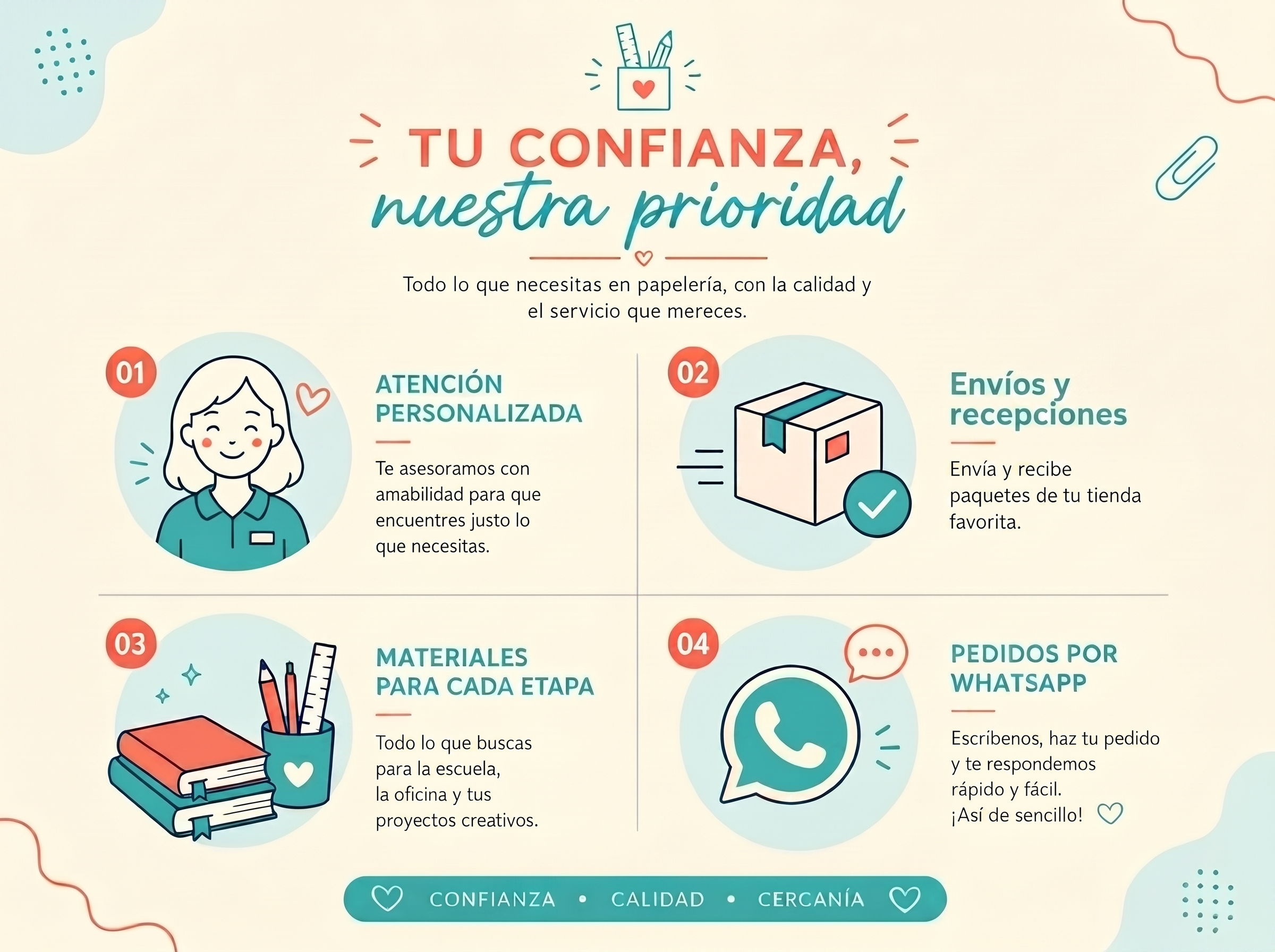 Beneficios de nuestra papeleria